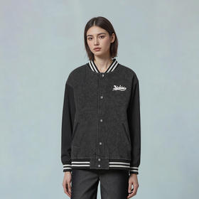 Dickies字母印花牛仔棒球服男女同款美式复古学院风宽松夹克外套DK0A87RV