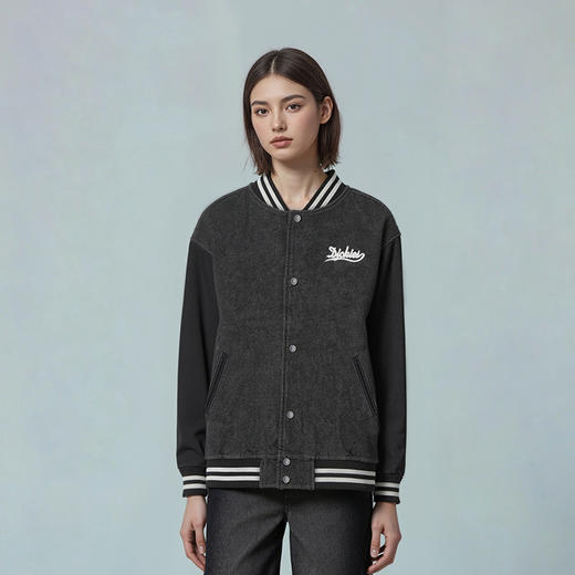 Dickies字母印花牛仔棒球服男女同款美式复古学院风宽松夹克外套DK0A87RV 商品图0