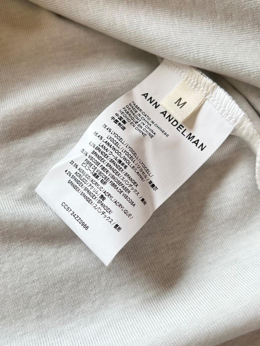 ANN ANDELMA*N天丝羊毛假两件拼色打底衫 商品图14