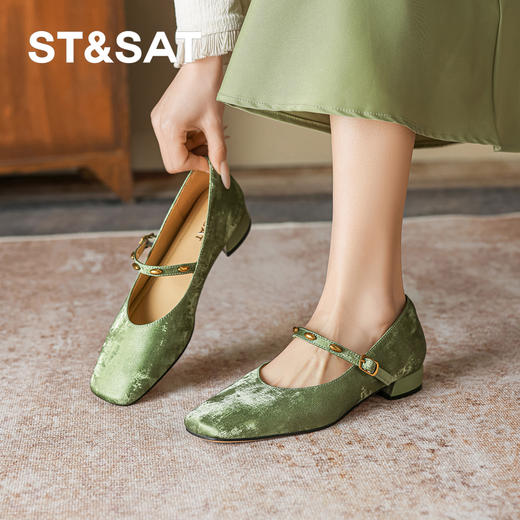 星期六26春新款优雅法式气质玛丽珍SSE1111C9M 商品图8