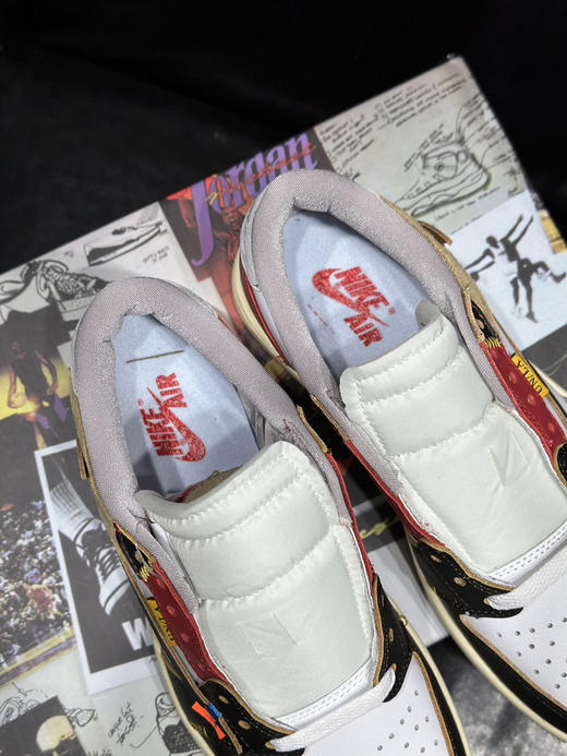 秋冬特惠💰430 公司级 Air Jordan 1 Low 防滑 低帮 倒钩联名款 商品图6