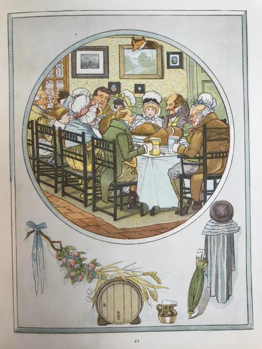 1882年 布卢姆菲尔德《收获节》 克鲁克香克48页彩色插图 精装16开 商品图12