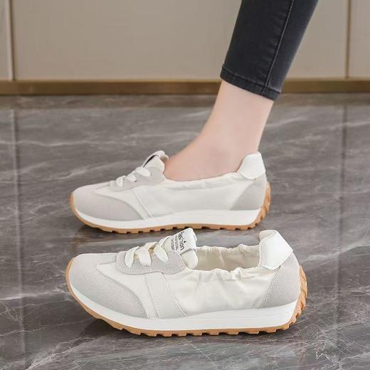 阿甘鞋女春夏季平底德训鞋复古百搭轻便小白鞋浅口休闲女鞋36-40 商品图2