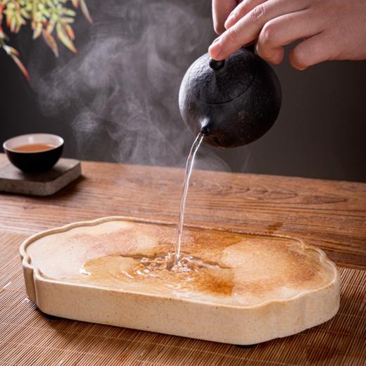 巴蜀汉陶·仿汉砖马年系列干泡茶承，将非遗做成专利，马年驮元宝设计，马踏山河吸水聚气 商品图5