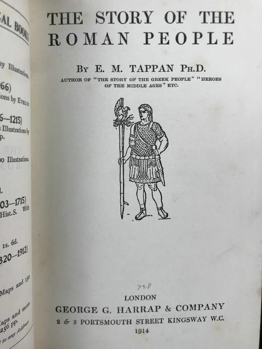 1914年 罗马人的故事 数十幅插图 全真皮精装35开 商品图2