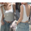 【质感满满❗️美式交叉背心】辣妹属性百搭小背心，内里自带胸垫，无钢圈罩bei一体文胸和背心，免穿nei衣更加轻盈自在，修身内搭自带胸垫遮副乳美背女 商品缩略图0