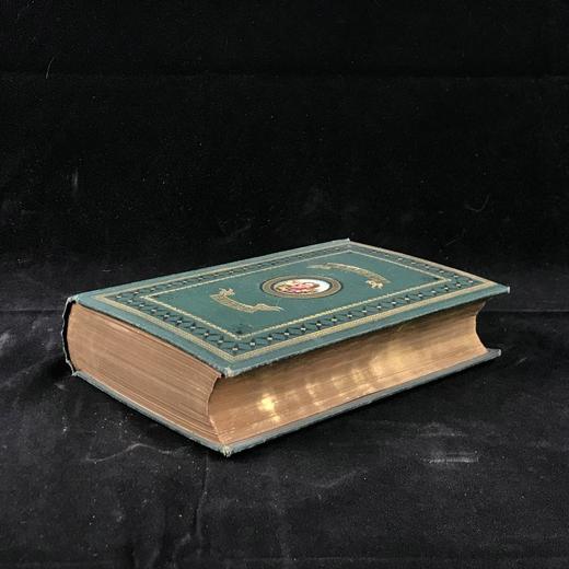 约19世纪后期 司各特诗集 配骑士群像版画插图 漆布精装64开 商品图1