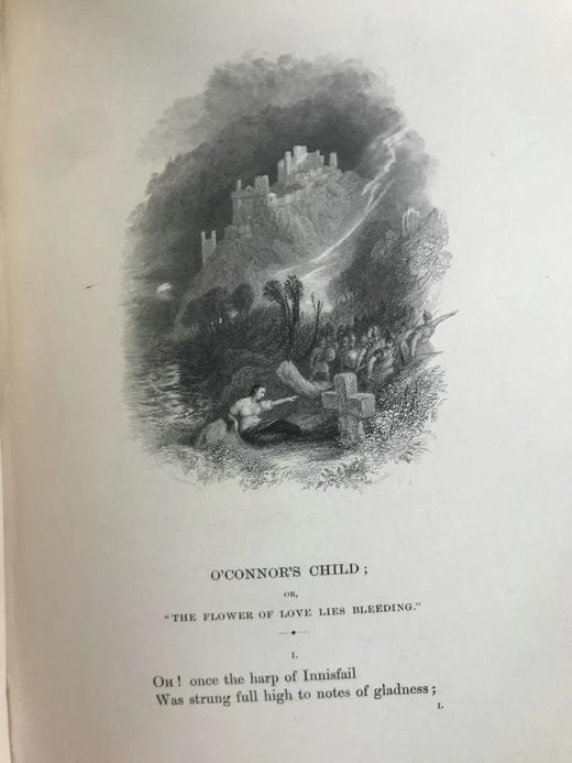 1851年 托马斯·坎贝尔诗歌全集 透纳20幅版画插图 真皮精装32开 商品图13