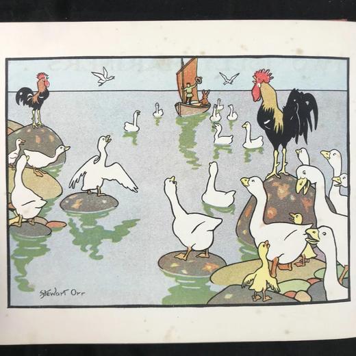 约1910年代 斯图尔特·奥尔彩色绘本《两个快活的水手》 配大量插图 精装18开 商品图4
