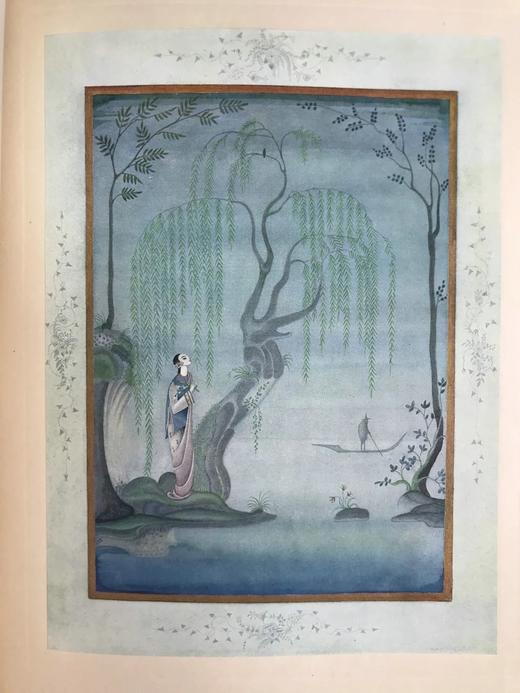 约1920年代 安徒生童话 丹麦怪杰凯·尼尔森12幅彩色手工贴图 精装大16开 商品图8