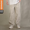 DRONKOO 2026 花色抽绳前中破骨满幅做旧斑驳中厚休闲长裤 商品缩略图0