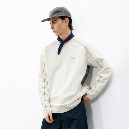 714street吸湿速干抗菌长袖 2026春夏国潮圆领凉感防晒情侣T恤男 商品图1