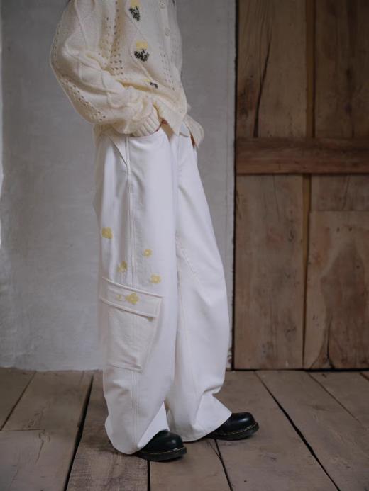 步履不停/6A43195C/绣花工装裤 商品图0