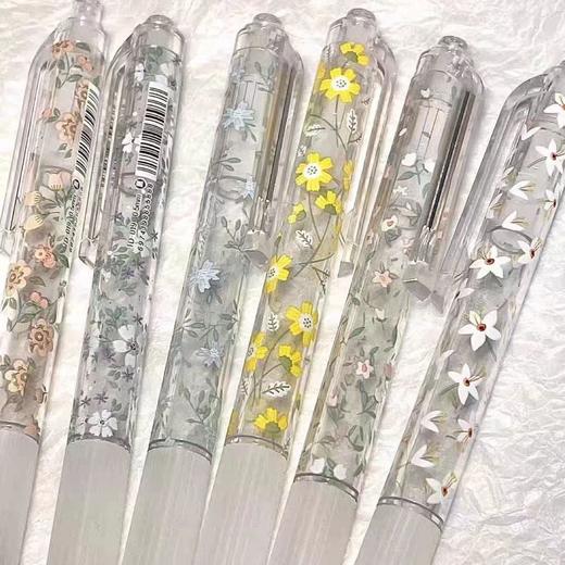 【开学季❗️夏日碎花限定按动笔】ins风高颜值，学生考试速干刷题笔，字迹清晰，速干成型！开学季学生考试中性笔刷题笔0.5黑笔笔芯顺滑水笔L 商品图2