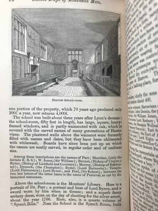 约19世纪后期 英国名人的学生时代 16幅插图 全真皮精装64开 商品图13