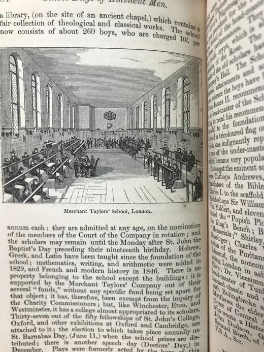 约19世纪后期 英国名人的学生时代 16幅插图 全真皮精装64开 商品图12