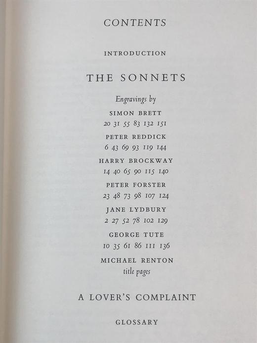 《莎士比亚十四行诗与恋人的怨诉》 配插图 弗里欧书社函装本 商品图4