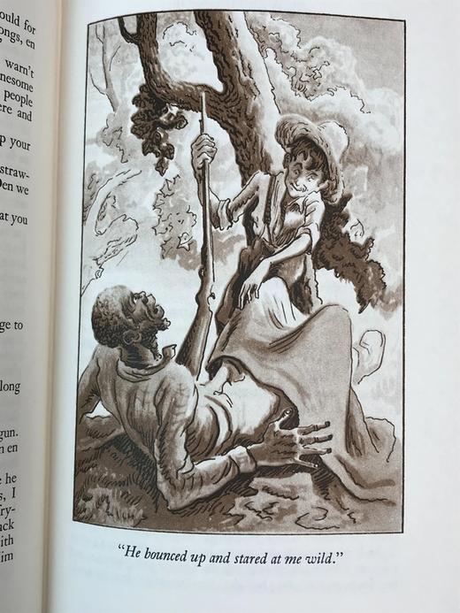 马克・吐温《哈克贝利・费恩历险记》 配多幅精美彩色插图 豪华皮装 商品图12