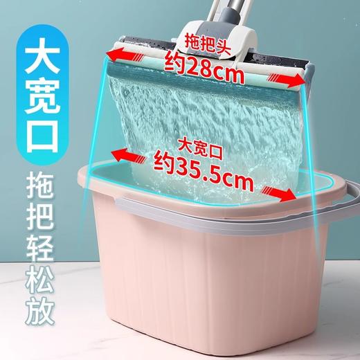 【多功能水桶带按摩凸点】加厚方形水桶家用手提塑料洗衣桶泡脚桶宿舍墩布桶拖把桶储水桶。rg 商品图3