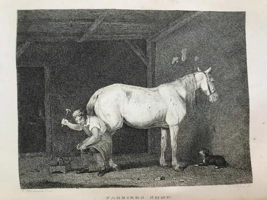 1824年 体育杂志：赛马、狩猎及其他趣味消遣活动月刊 数十幅版画擦图 真皮精装大32开 商品图11