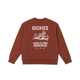 Dickies卫衣背后字母印花撞色情侣百搭休闲圆领卫衣 DK0A868K