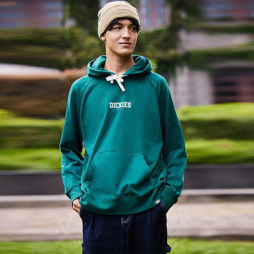 Dickies后背印花休闲连帽毛圈美式卫衣宽松 男女情侣简约百搭 DK0A87FE Y 商品图6