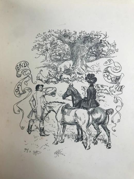 1896年 威廉·萨默维尔《追逐》 休·汤姆森约10余幅精美插图 漆布精装大32开 商品图8