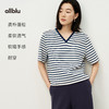 【春Vol.4】allblu女装“记忆里的温润棉布”26春夏【生棉】女士V领短袖T恤ZY 商品缩略图2