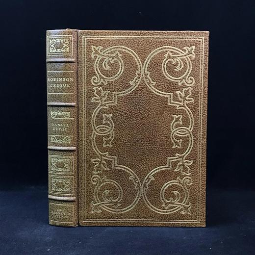 限量版！丹尼尔・笛福《鲁滨逊漂流记》 配插图 富兰克林图书馆豪华皮装本 商品图0