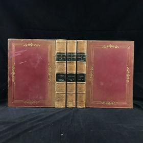 1835年 芬登版画集：拜伦生平与作品（全3卷） 百余幅版画插图 全真皮精装18开