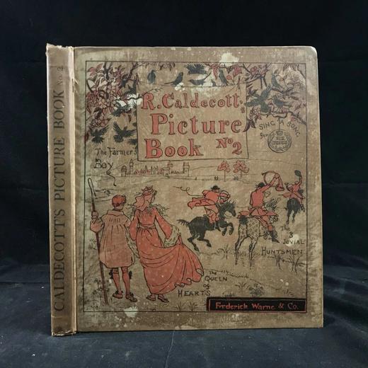 约19世纪后 凯迪克图画书第二册 配大量彩色插图 漆布精装大32开 商品图0