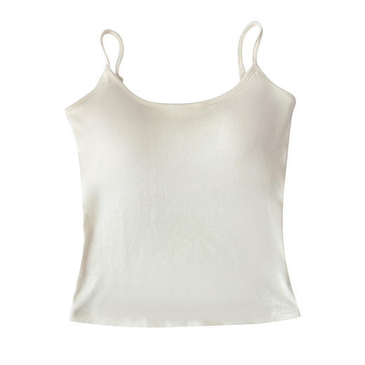 【穿出漫画胸❗️小胸显大吊带背心】甄选亲肤面料，手感滑糯柔软弹性佳，随意搭配都让时髦感爆棚，带胸垫内搭辣妹外穿上衣夏季L 商品图4