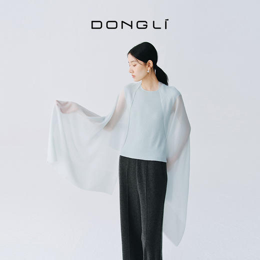 东黎 • 山羊绒柔软保暖四季通用精纺披肩190CM*70CM  6013 商品图2