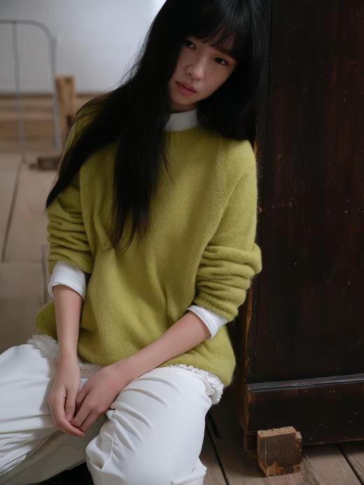 步履不停/6A13332C/马海毛套头长袖毛衣 商品图3