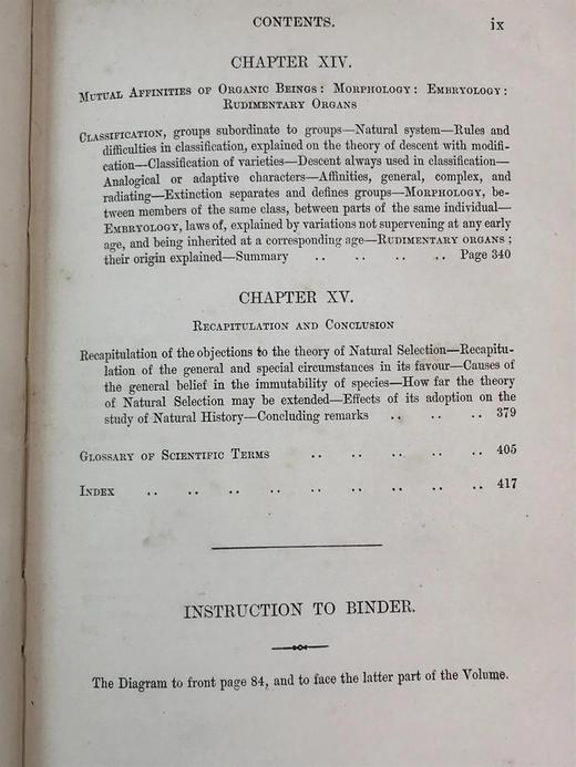 1892年 达尔文《物种起源》 漆布精装32开 商品图5