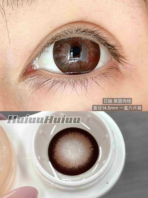 【新品大直径日抛】SweetCircle-莱茵肉桂/馥郁山茶/水光胶原/夹子蜜糖/偷心玫瑰/奶油话梅-总直径14.5mm-着色14.3-14.4mm【日抛 0-1000度 不含525/575】 商品图6