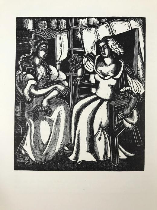 限量350册 1927年 哈利法克斯侯爵《淑女的新年礼物（给女儿的箴言）》 塞恩斯伯里木版画插图 布面精装大16开 商品图8