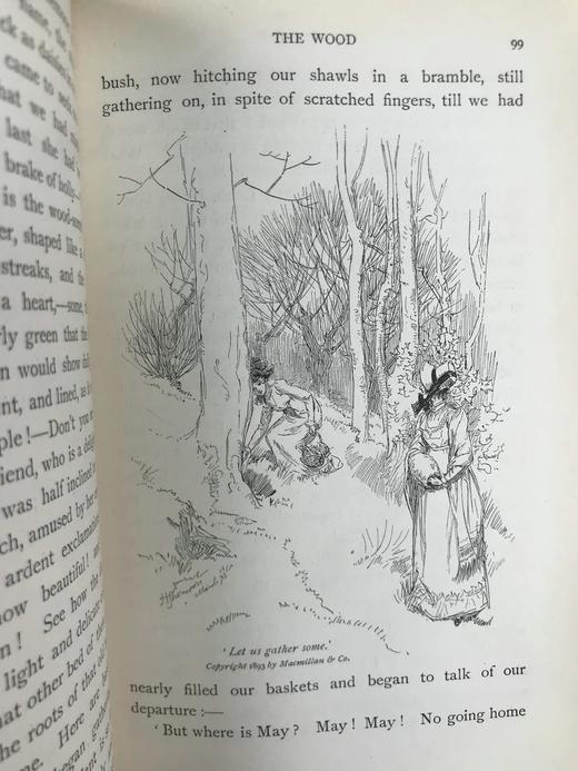1893年 玛丽·米特福德《我们的村庄》 休·汤姆森100幅插图 漆布精装32开 商品图9