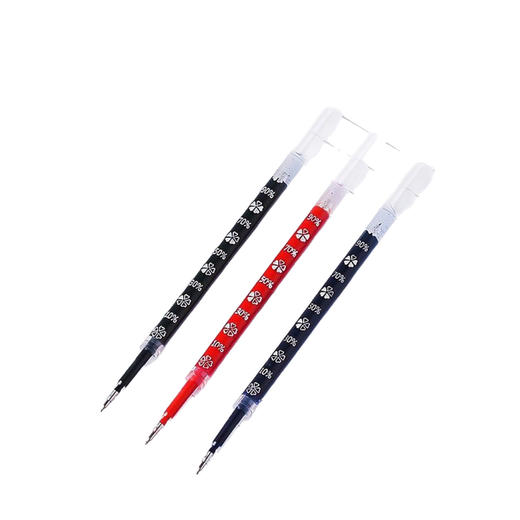 【开学季❗️萌湃按动中性笔替芯】买一次用一年，ST按动中性笔芯，0.5mm黑色葫芦头刷题笔，中小学生高中生笔ST笔头考试笔速干L 商品图4