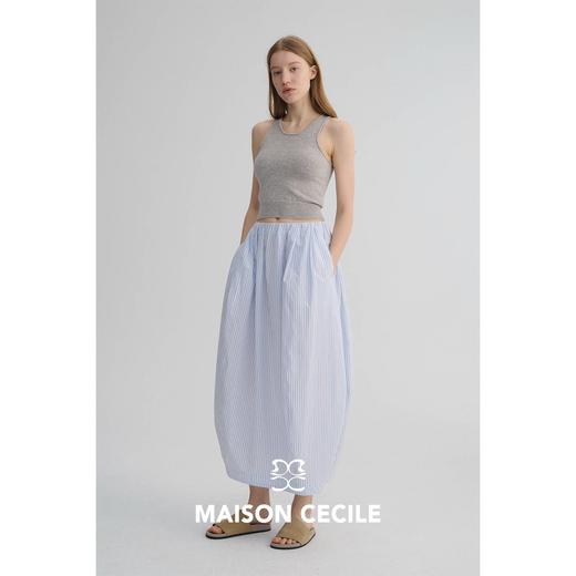 MAISON CECILE 高支全棉柔软舒适立裁优雅花苞蓬松气质半身裙 商品图4