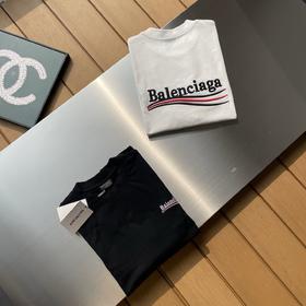 点此购买 巴黎世家春夏季男女款经典圆领宽松短袖T恤 md 340711