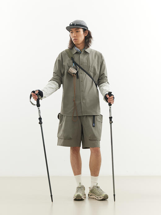 吃茶去chichaqu26春夏速干户外运动轻量卡扣短裤休闲徒步骑行 商品图2