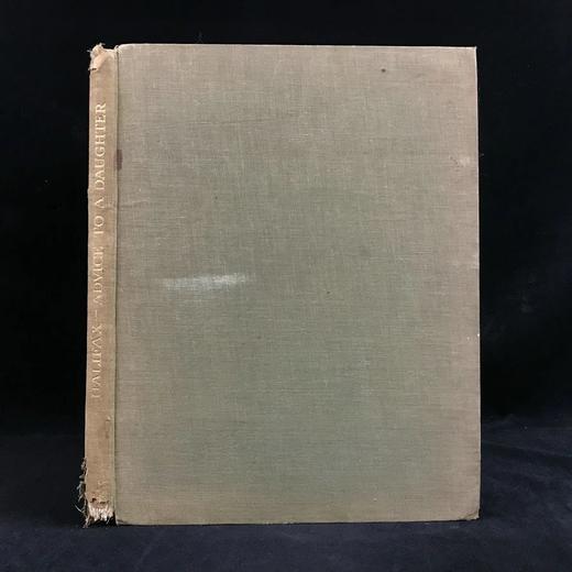 限量350册 1927年 哈利法克斯侯爵《淑女的新年礼物（给女儿的箴言）》 塞恩斯伯里木版画插图 布面精装大16开 商品图0
