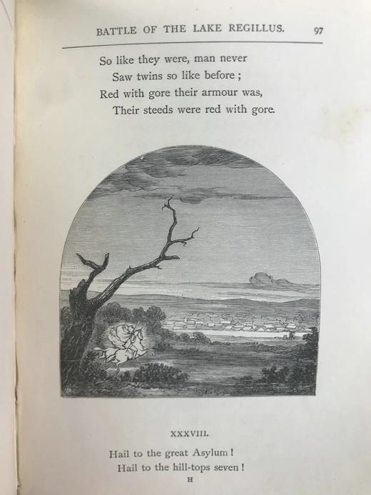 1887年 麦考莱勋爵《古罗马谣曲集》 41幅精美插图 全真皮精装32开 商品图13
