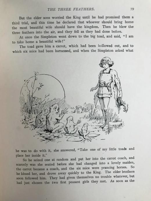 约1900-1910年代 小拇指及其他格林童话 配精美彩色插图 精装18开 商品图11