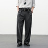 714street宽松双褶深灰条纹休闲西裤男2026春夏垂坠感老钱风裤子 商品缩略图0