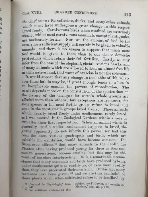 1875年 达尔文《动物和植物在家养下的变异》（全2卷） 43幅版画插图 真皮精装32开 商品图14