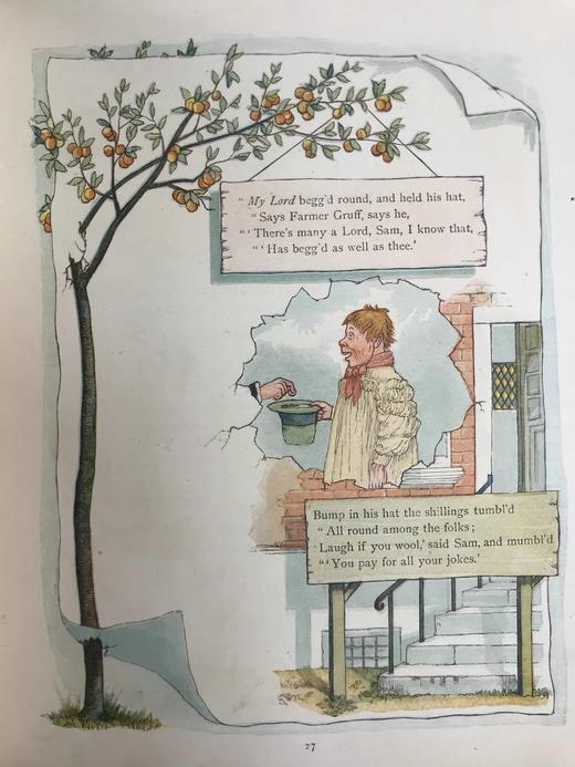 1882年 布卢姆菲尔德《收获节》 克鲁克香克48页彩色插图 精装16开 商品图9