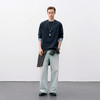 714street凉感防晒速干抗菌长袖2026春季潮牌格子拼接袖圆领T恤男 商品缩略图3