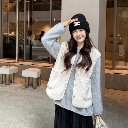 Beau Muse羊毛蚕丝仿羊羔绒摇粒绒马甲【爆单72h发】 商品图5